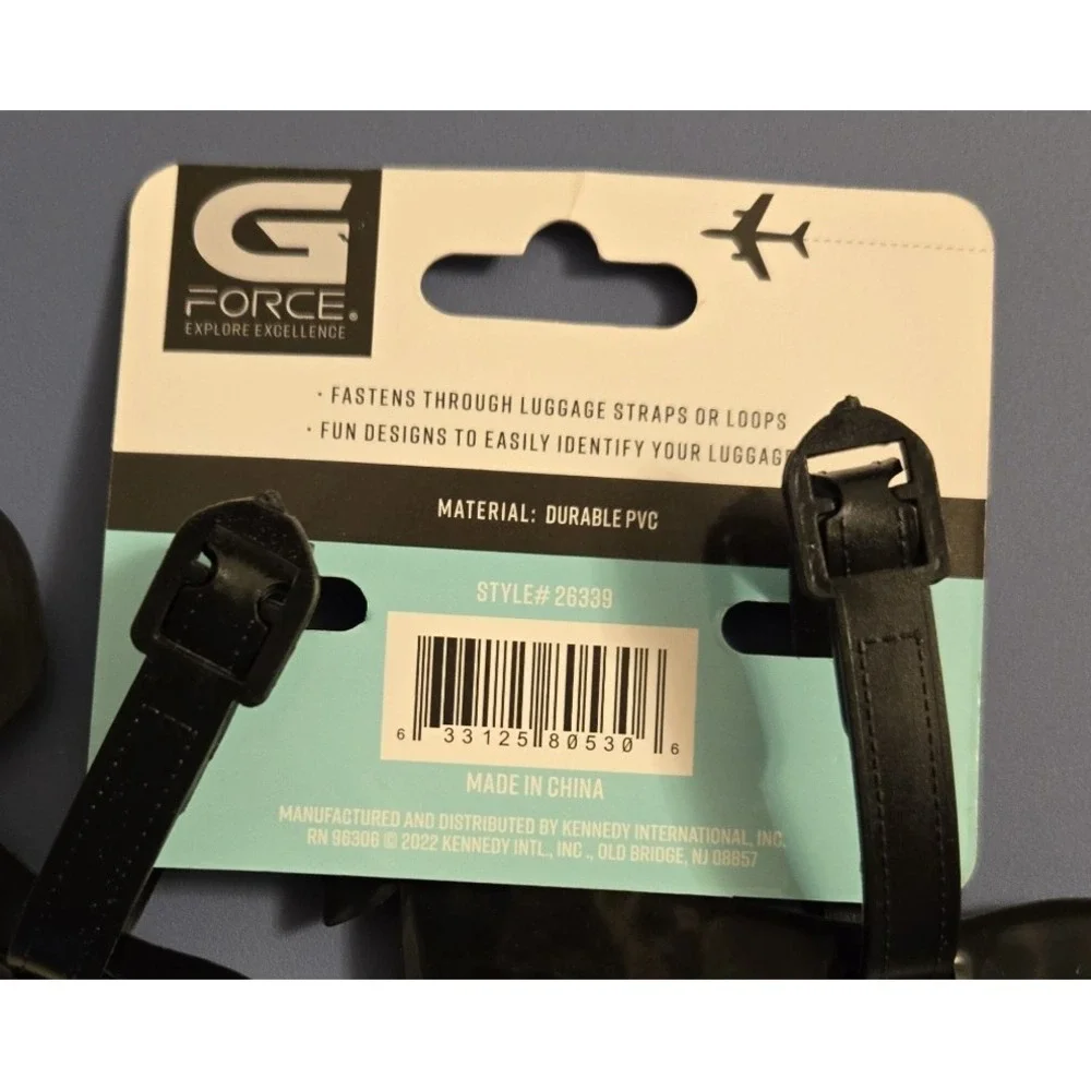 G Force Luggage Tags First Class Dog Lover Suitcase Address Name Spot Your Bags